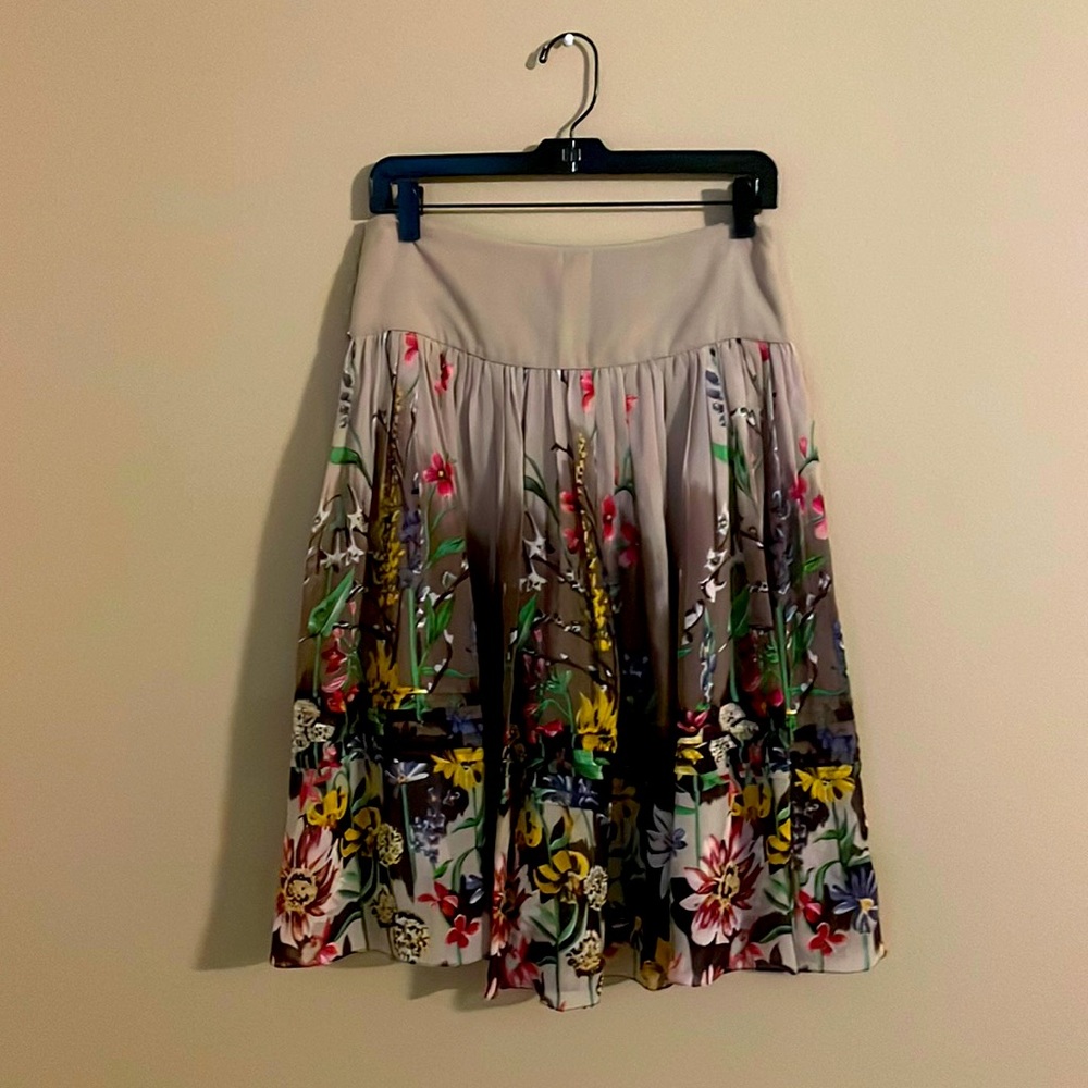 BCBG floral print skirt.